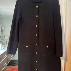 Alex Mill Black Sweater Dress with Gold Accent